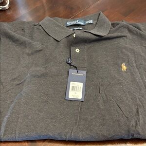 Polo by Ralph Lauren Men's Charcoal Polo Shirt
